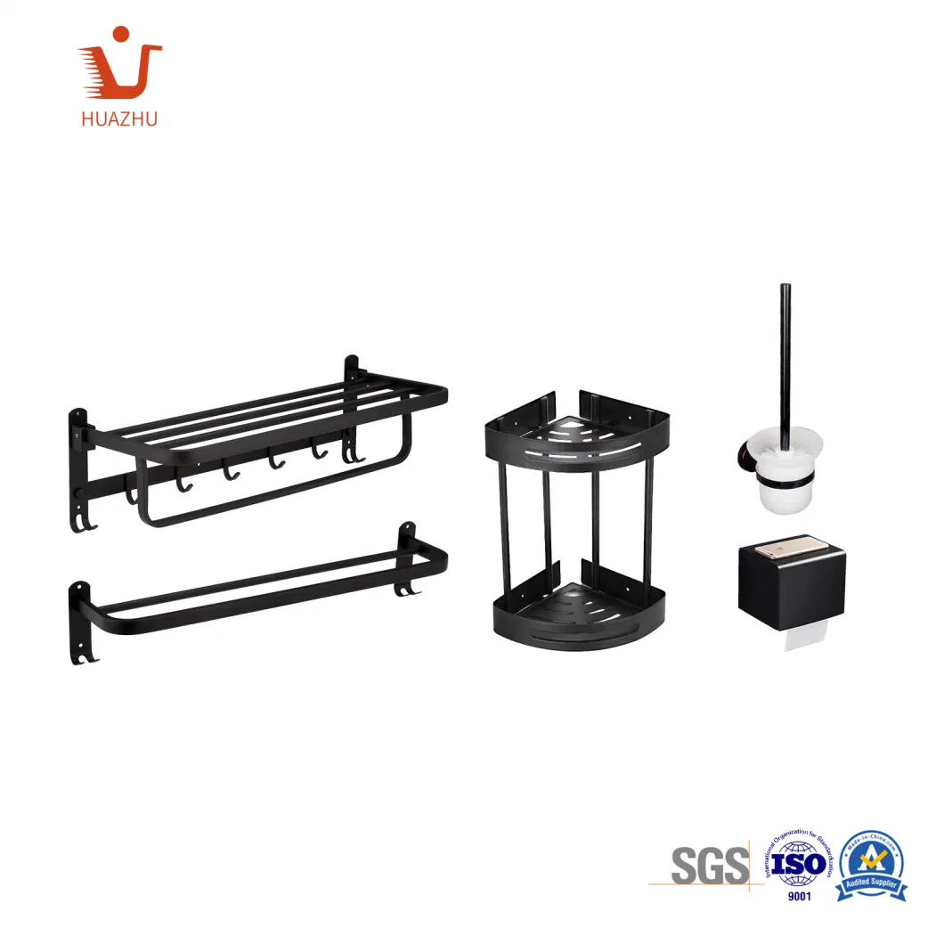 Customize Bathroom Set Stainless Steel Zamak Towel Rack with Towel Bar Wall Mounted Towel Rail for Bathroom