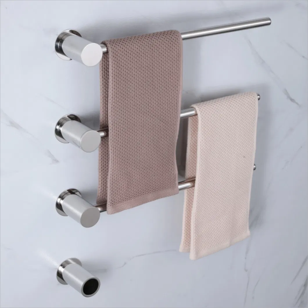 Wall-in Stainless Steel Electric Towel Rack for Small Spaces