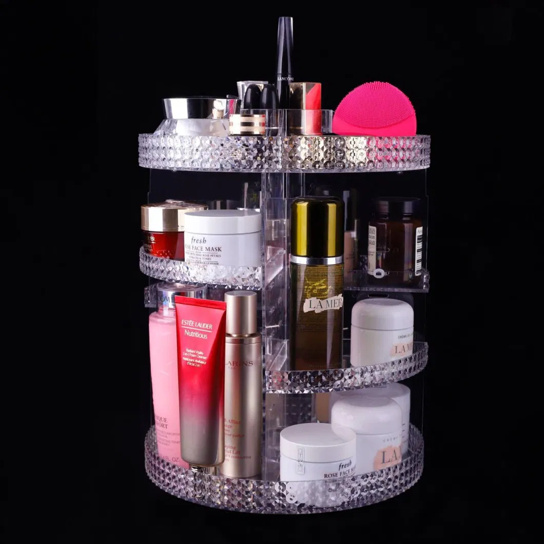 PS Transparent Acrylic Cosmetic Storage Box Makeup Display Case