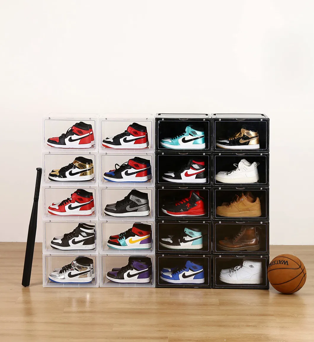 Shoe Box Can Be Used as a Storage Box Clear Plastic and Acrylic Free Combination Can Be Stackable Store Men Shoes and Women Shoes Shoes Cosmetics Books Toys