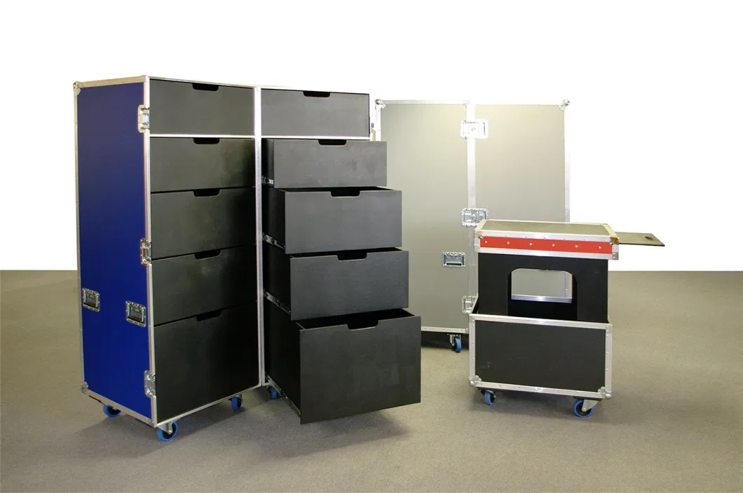 Custom Production Flight Case for Printer Router and Nespresso Machine Storage Large Flight Cases with EVA Foam Inserts