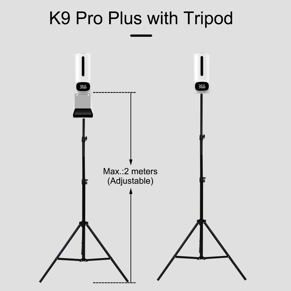 K9PRO Plus Infrared Thermometer Intelligent Rack Type Three-Dimensional Commercial Temperature Measurement Automatic Induction Forehead Temperature Gun