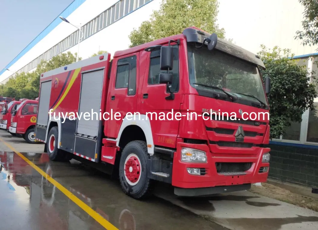 Sinotruk HOWO 4X2 8000liters 6, 000L Water Tank with 2, 000L Foam Tank Fire Engine Fire Flighting Trucks for Rescue