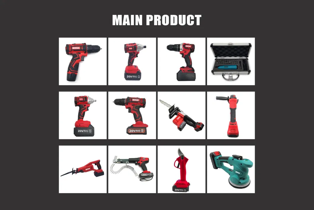 Wosai Brushless 20V 3 in 1 Cordless Electric Concrete Gun Nails Gun Machine Nail Guns for Wood