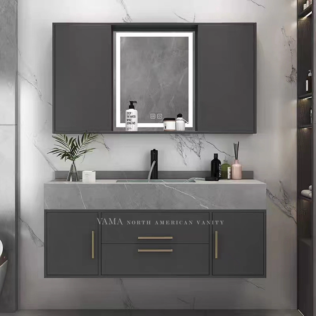 Vama Customized New Trends Washroom Cabinet Modern Elegant Style Bathroom Vanity