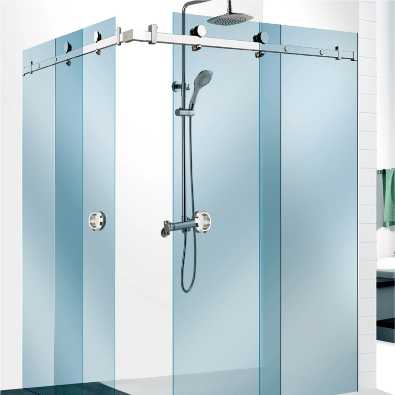 OEM Bathroom Shower Glass Enclosure Hardware Fittings Grab Bar Single Side Door Handle &amp; Towel Bar Combo