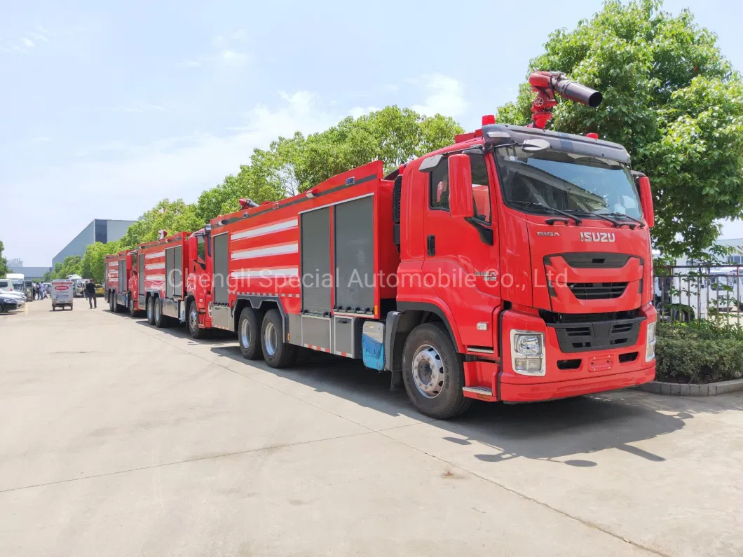 Japan I Suzu 6X4 Giga Euro 4 Euro 5 12000L--15000L Electronic Fire Gun Fire Engine Emergency Water Foam Fire Truck for Hot Price in African Market