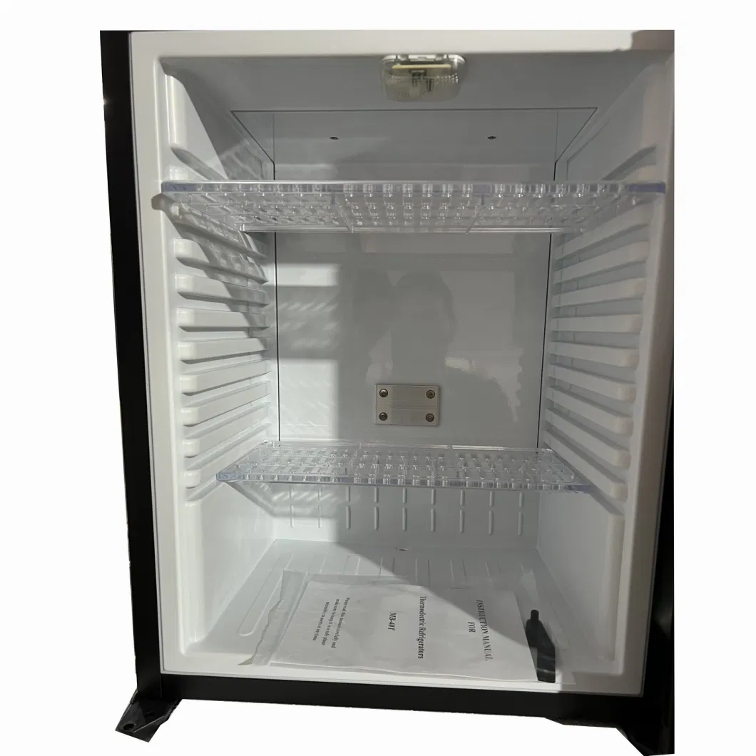 Table Top Mini Fridge Glass Door Minibar for Guest Room and Office