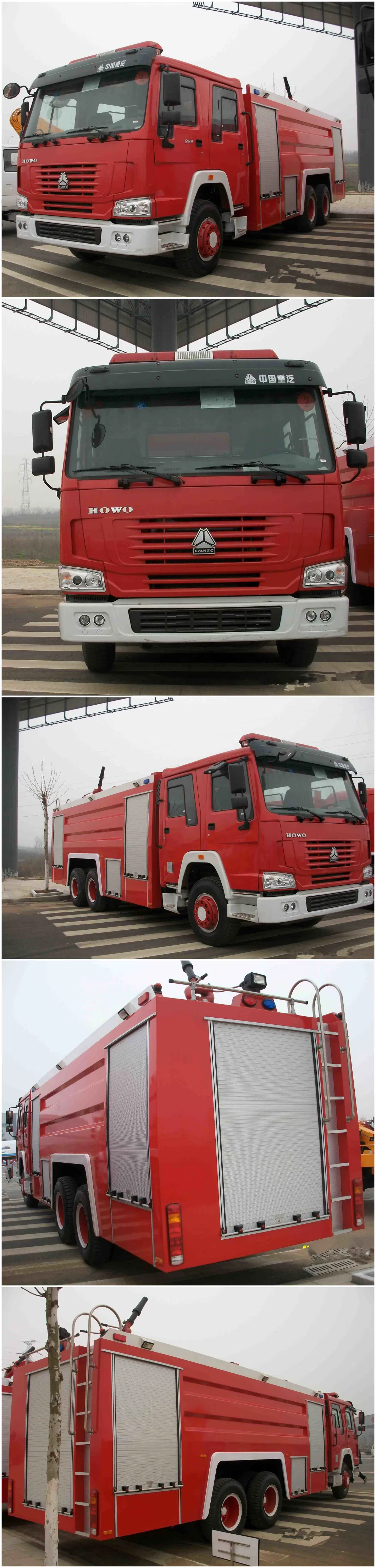 10000 Liters Brand New Sinotruk HOWO 6X4 Foam Water Tank Fire Fighting Truck Price