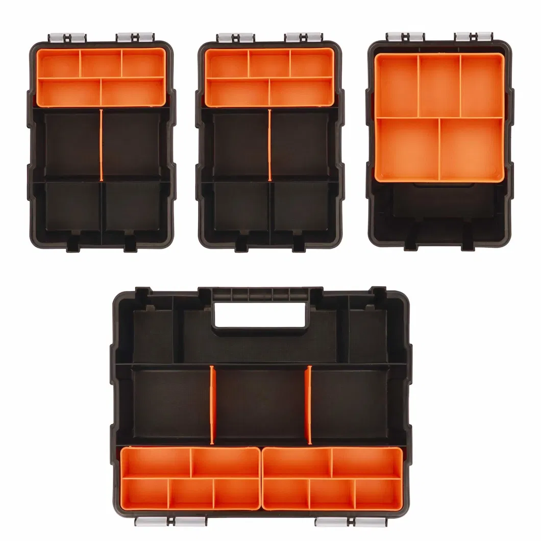 Hardware &amp; Parts Organizers 4 Piece Set Toolbox Compartment Small Parts Organizer Versatile and Durable Storage Tool Box