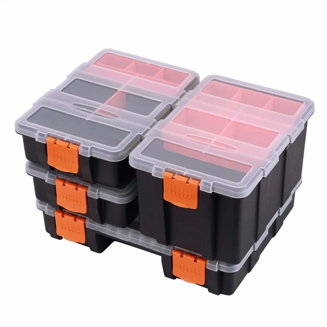 Hardware &amp; Parts Organizers 4 Piece Set Toolbox Compartment Small Parts Organizer Versatile and Durable Storage Tool Box