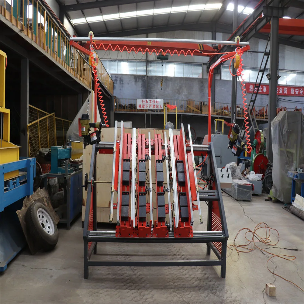 Manual Wood Pallet Magazine Dispenser Packing Machine