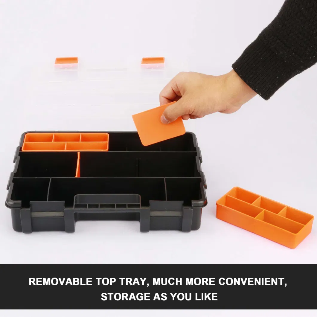 Hardware &amp; Parts Organizers 4 Piece Set Toolbox Compartment Small Parts Organizer Versatile and Durable Storage Tool Box