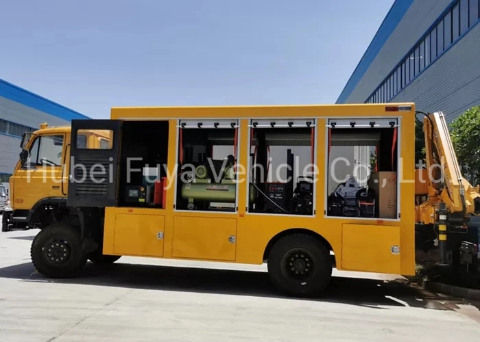 4WD 4X4 Dongfeng 190HP Vehicle Maintenance Mobile Workshop Van Truck with Arc Gas Welding Machine