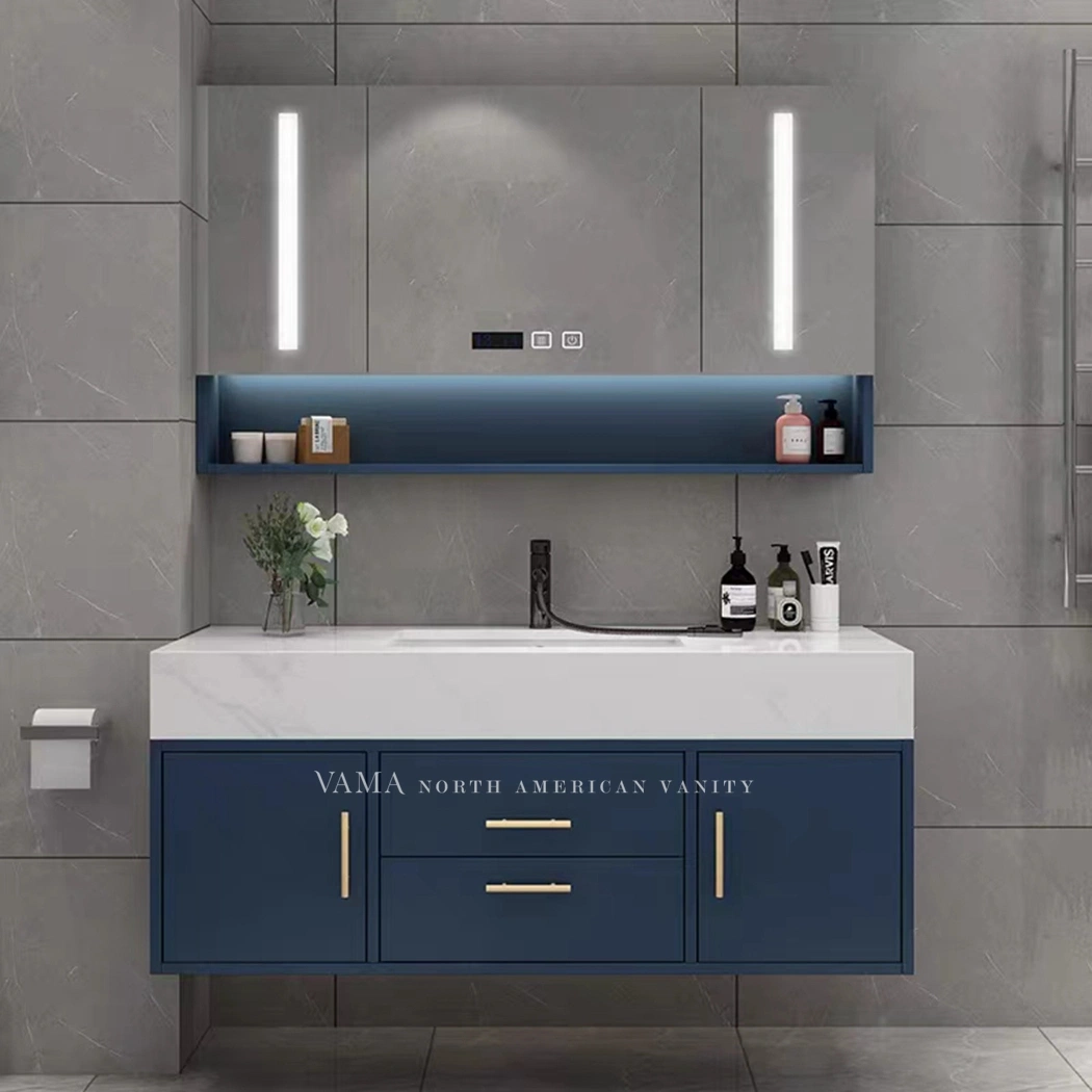 Vama Customized New Trends Washroom Cabinet Modern Elegant Style Bathroom Vanity