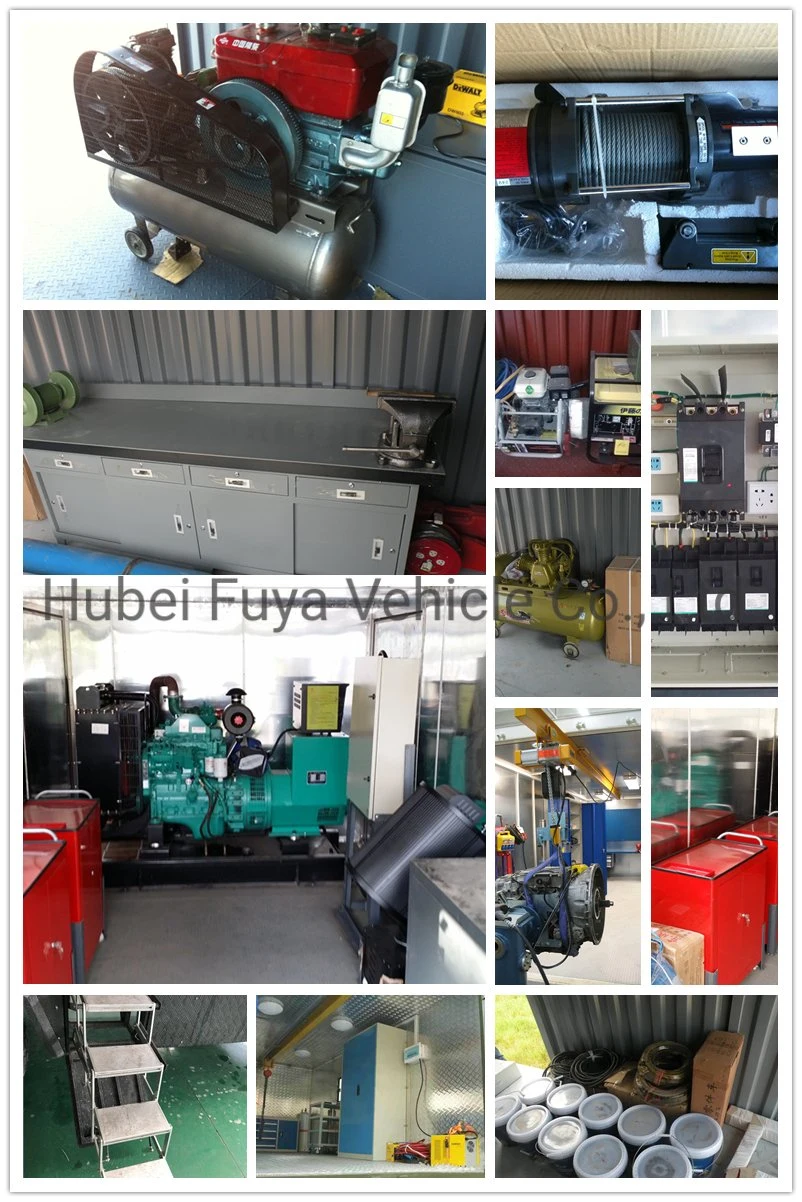 4WD 4X4 Dongfeng 190HP Vehicle Maintenance Mobile Workshop Van Truck with Arc Gas Welding Machine