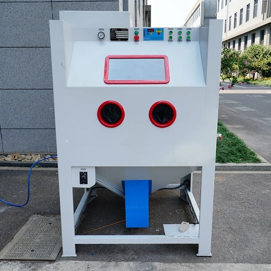 Automatic Wheel Sandblasting Cabinet with 4 Automatic Blasting Guns