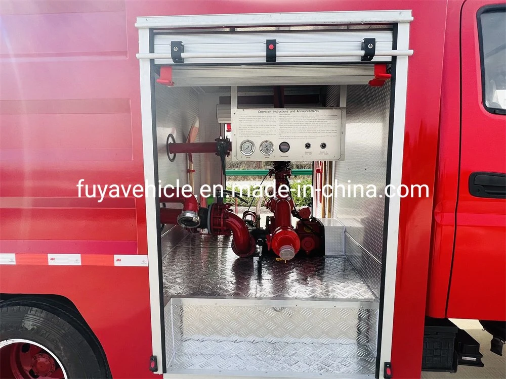 Cheap Price Foton Double Row Cabin 3000L Water Tanker Fire Flighting Truck/ Fire Engine Truck on Sale