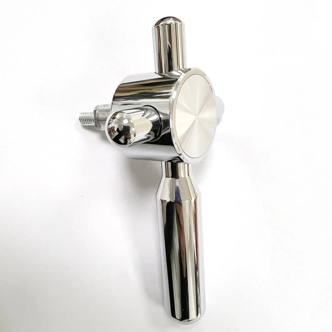 New Design Zinc Alloy Chrome Finish 4 Spoke Safe Handle