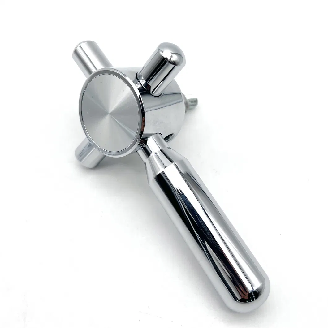 New Design Zinc Alloy Chrome Finish 4 Spoke Safe Handle