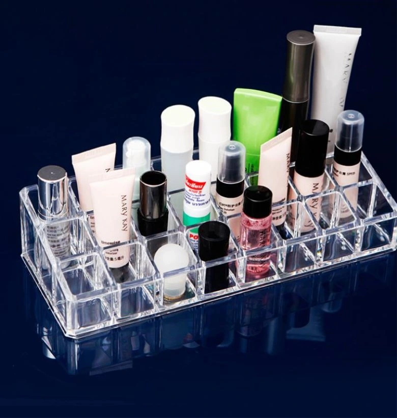 Transparent Acrylic Cosmetics Storage Box Makeup Display Case