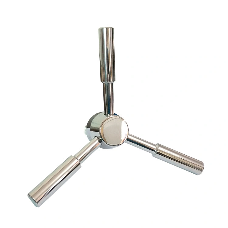 Yosec Brass Color 3 Spoke Safe Handle for Vaults Door