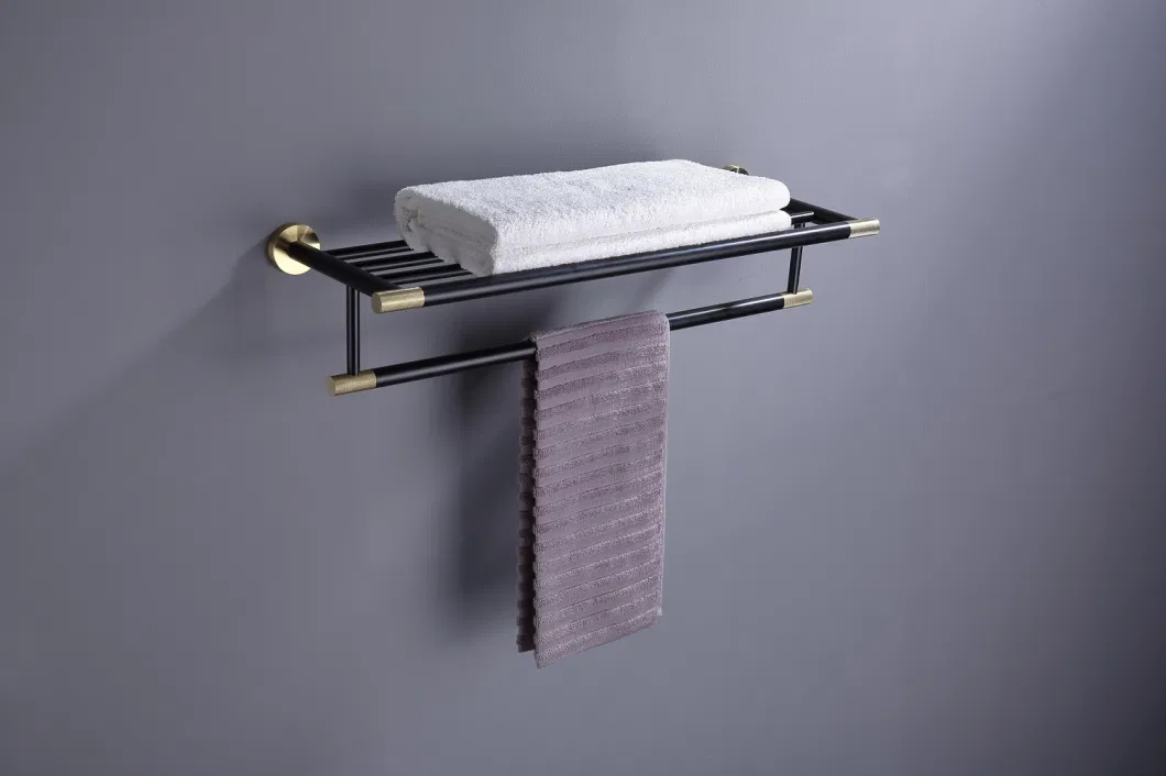 Luxury Brass Antique Bathroom Hardware Accessories Towel Rack