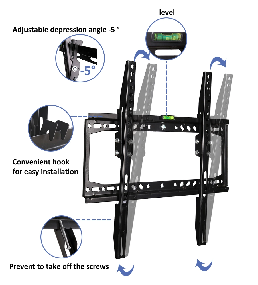 China Manufacturer Max Vesa 400X400mm TV Wall Mount Adjustable TV Wall Tilt Bracket