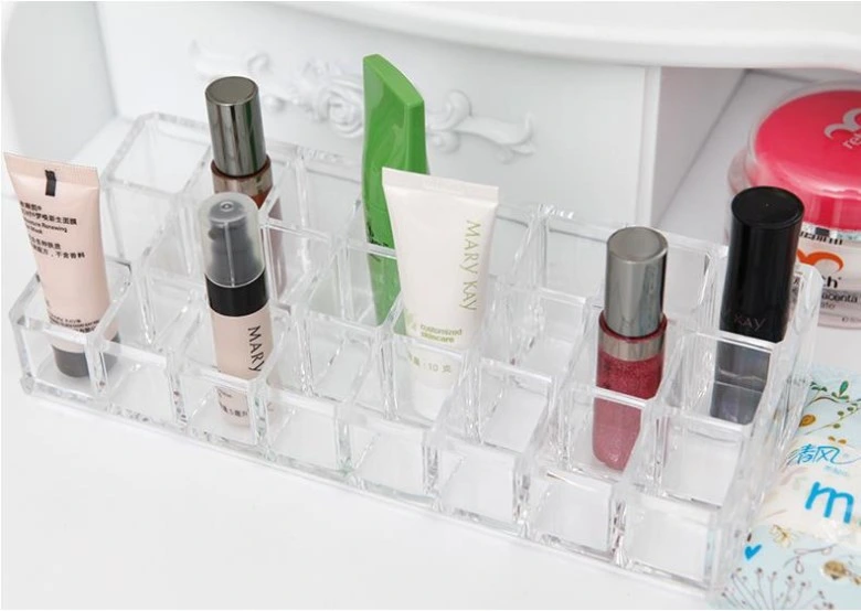 Transparent Acrylic Cosmetics Storage Box Makeup Display Case