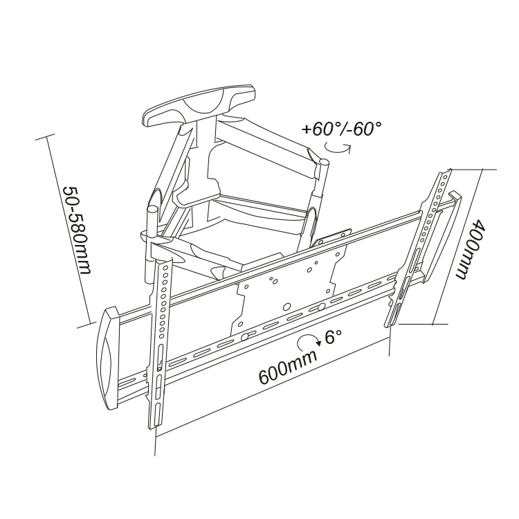 Bracket TV Mount 32 to 65 Inches LED TV Corner Bracket TV Wall Mount Bracket