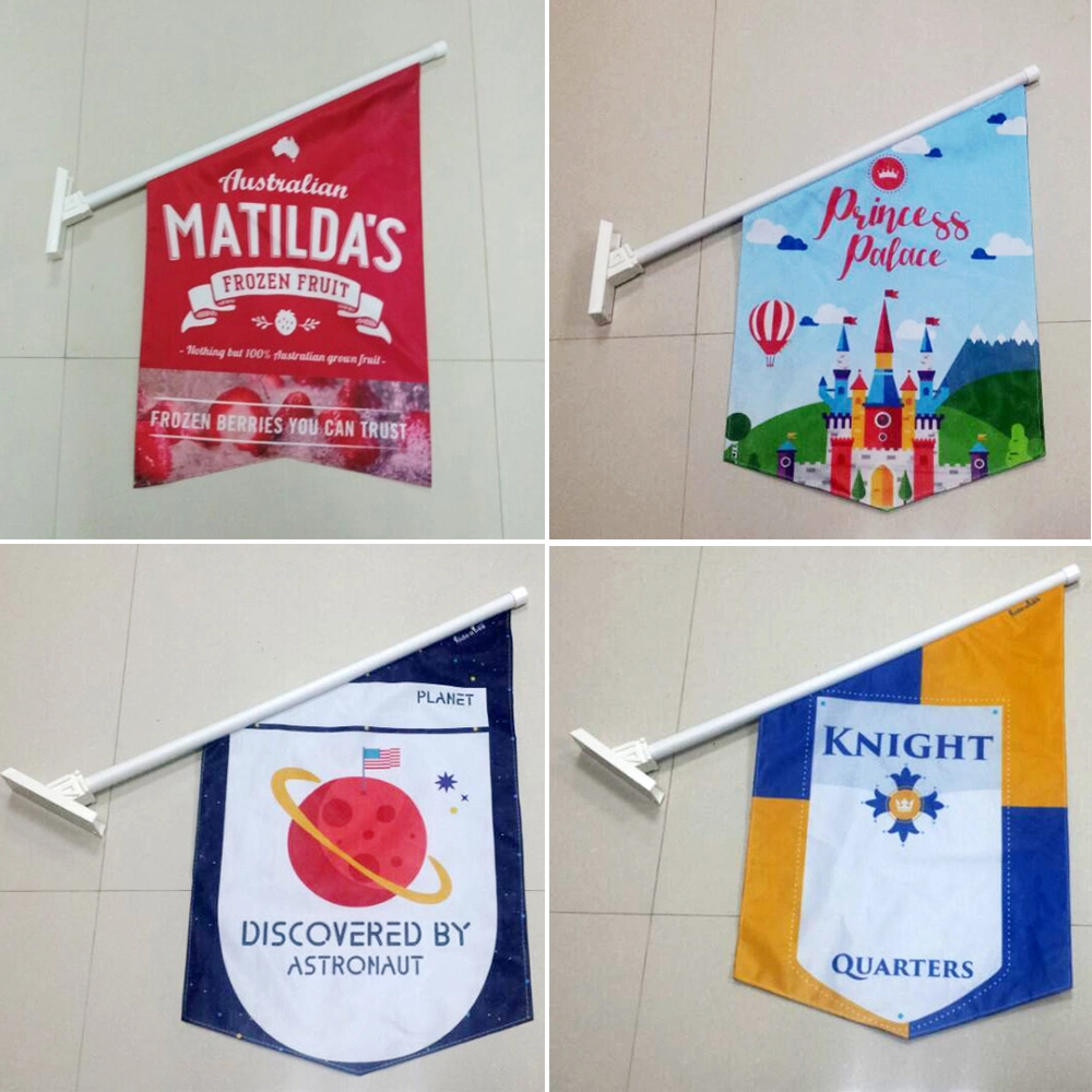 China Supplier Advertising Sublimation Printing Customizable Decor Banner Wall Mounted Flag