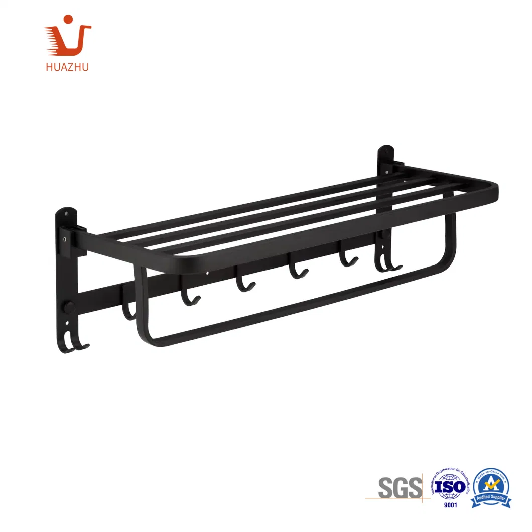 Wall Mounted Zinc Alloy Towel Rack Stainless Steel Towel Rail for Bathroom Towel Holder Chinese OEM Manufacturer