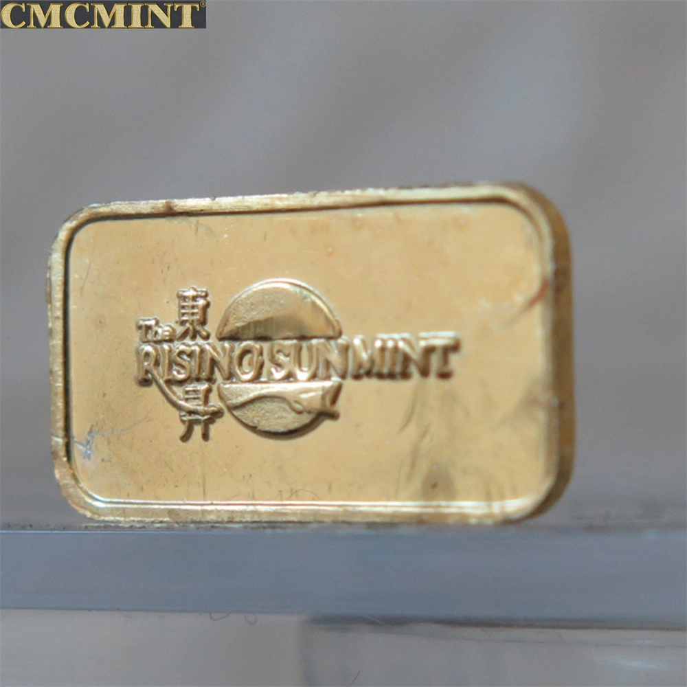 1 Gram Gold Plated Pure Siver Buffalo Bar