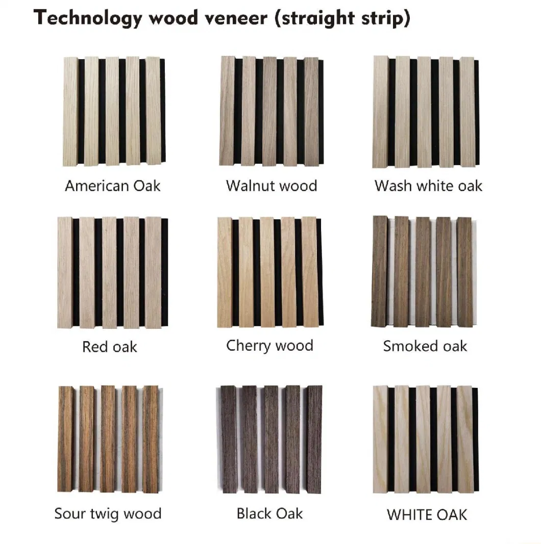 Slat Acoustic Wall Panel Pet Sound Proofing Slat Wooden Panel