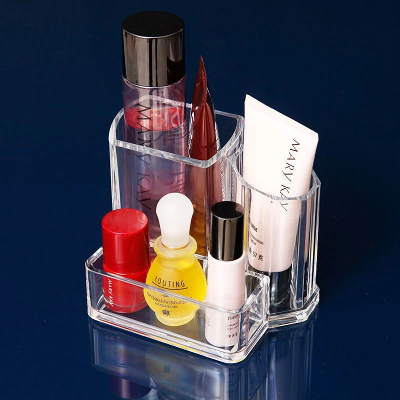 Transparent Acrylic Cosmetic Storage Box Cabinet Household Display Case with Drawer