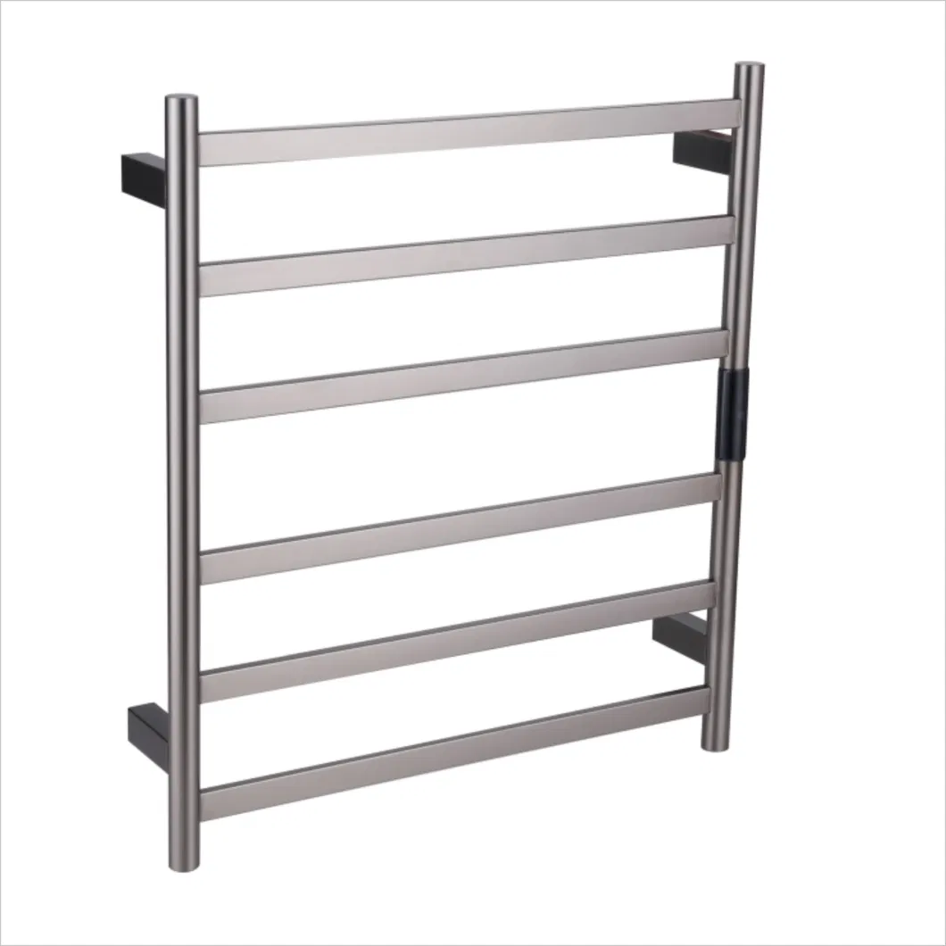 Space-Saving Electric Towel Rack with Vertical Orientation