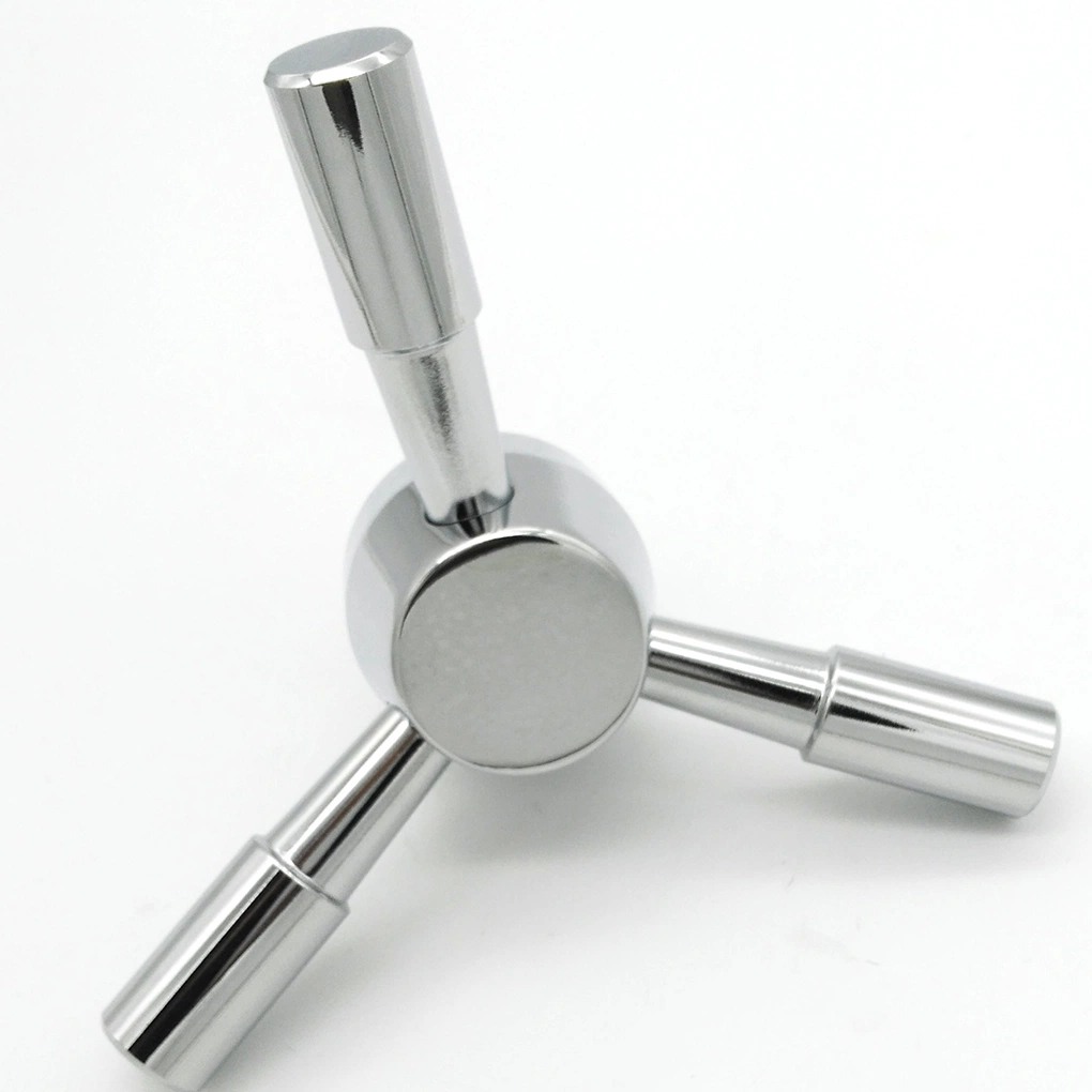 Factory Price Zinc Chrome Plate 3 Spoke Safe Handle for Gun Boxes