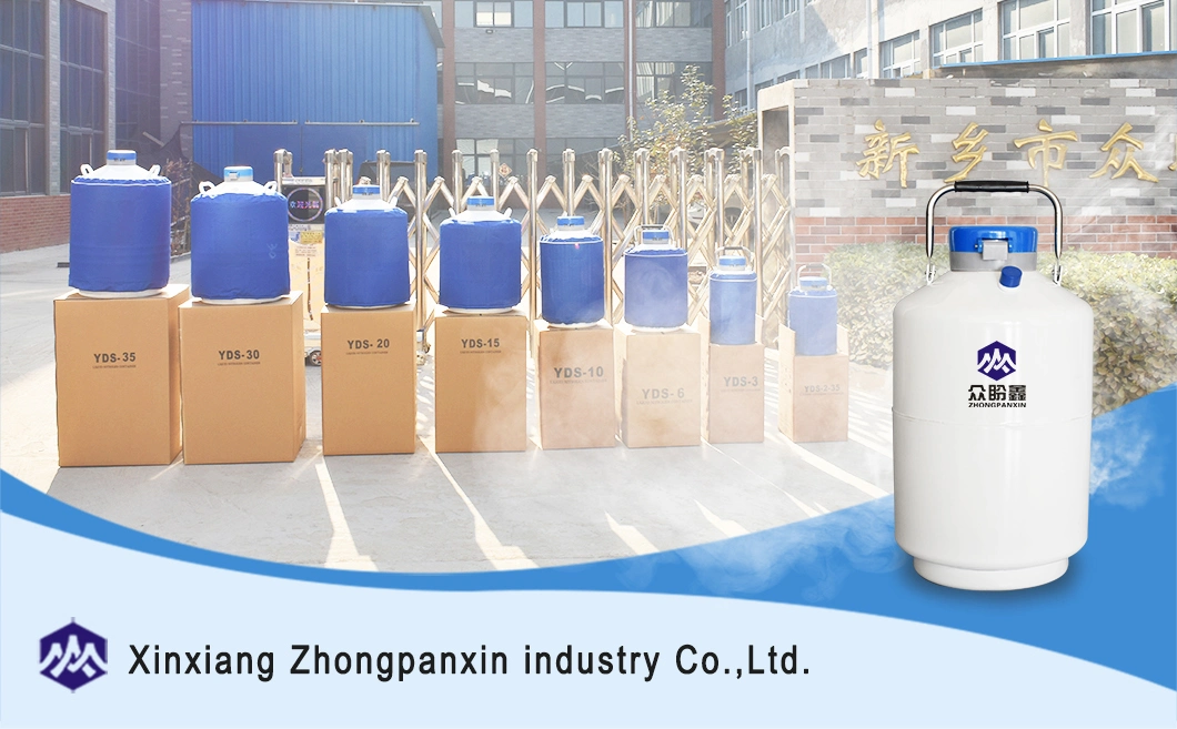 China Yds 15 Liquid Nitrogen Tank Animal Frozen Semen Storage