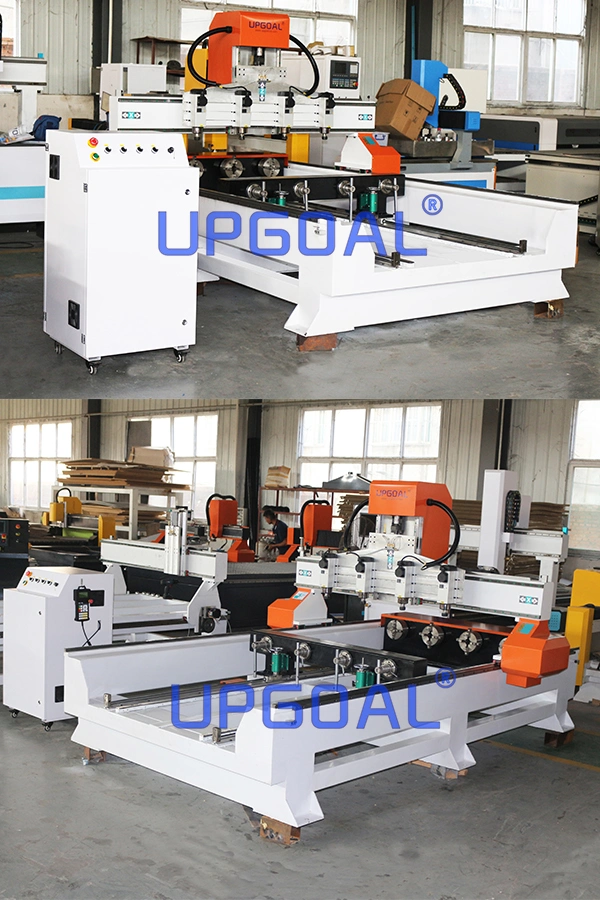 Wood Gun Stock 4 Axis CNC Engraving Machine with 4 Heads 1500*2500mm