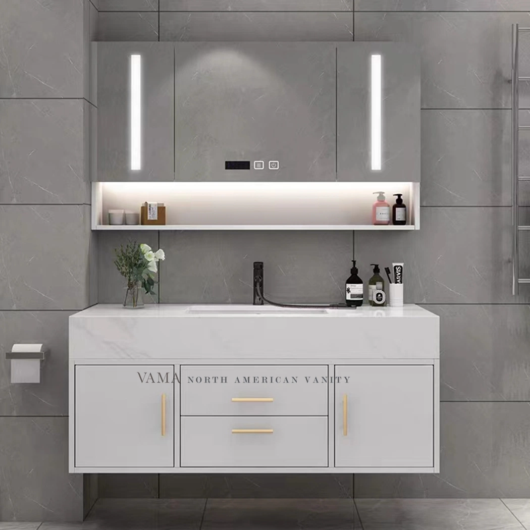 Vama Customized New Trends Washroom Cabinet Modern Elegant Style Bathroom Vanity