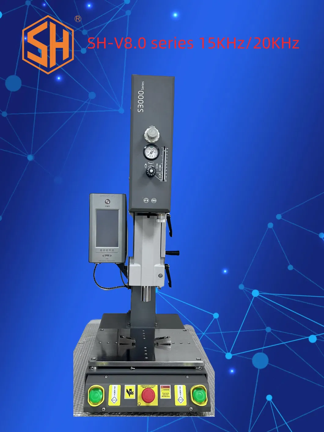 High Power Multifunctional Intelligent Ultra Precision Pneumatic Ultrasonic Plastic Welding Machine/Customizable