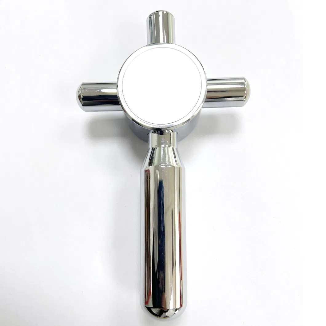 New Design Zinc Alloy Chrome Finish 4 Spoke Safe Handle