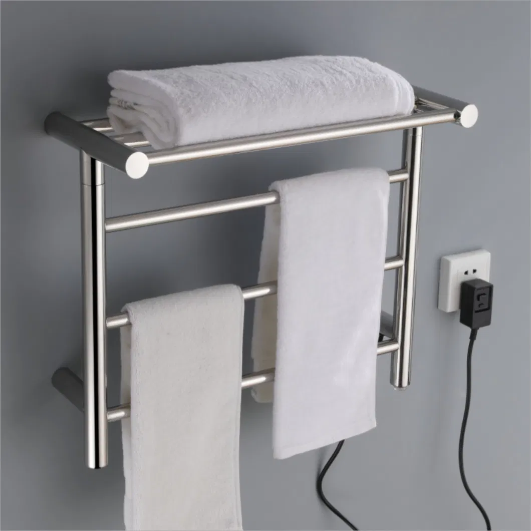 Simple Wall Mounted 304 Stainless Steel Smart Bathroom Electric Towel Rack