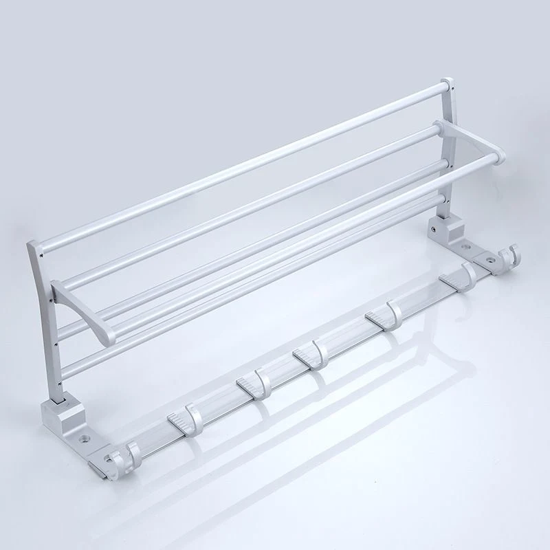 Exquisite Durable Wall Mounted 304 Stainless Steel Bathroom Towel Rack Custom Brass Shelf