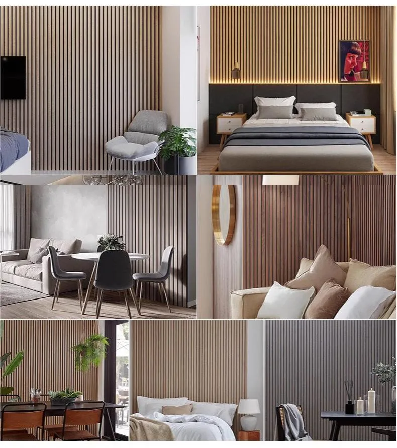 Akupanel Acoustic Wood Slats with Polyester Backing Wall Panels