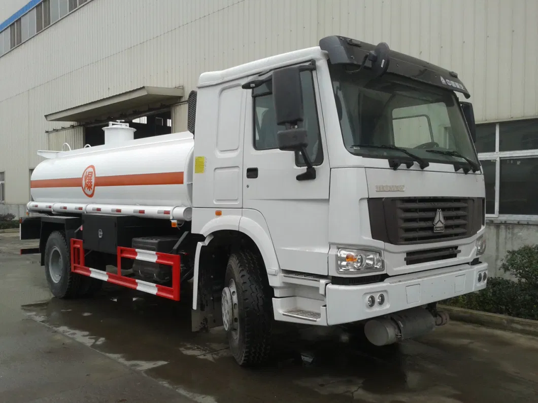 Sinotruck HOWO 4X2 Ragid Single Axle 10000 Liters Fuel Tank Truck Gasoline Oil Dispenser Tank Truck for Car Refueling