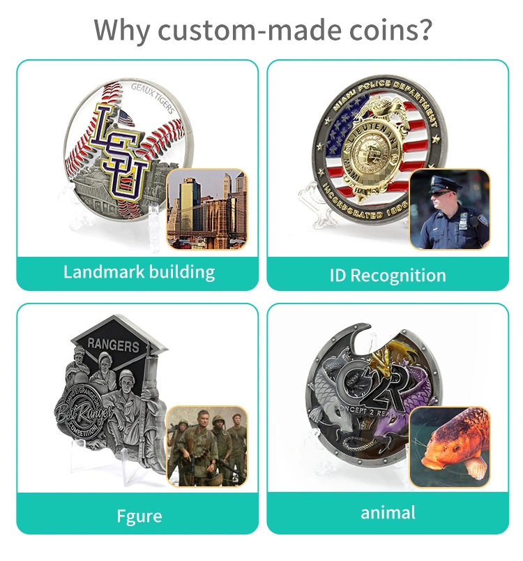 Wholesale Cheap Metal Coin 3D Enamel Zinc Alloy Trolley Donald Trump George Washington Christmas Santa Commemorative Us Navy Army Military Custom Challenge Coin