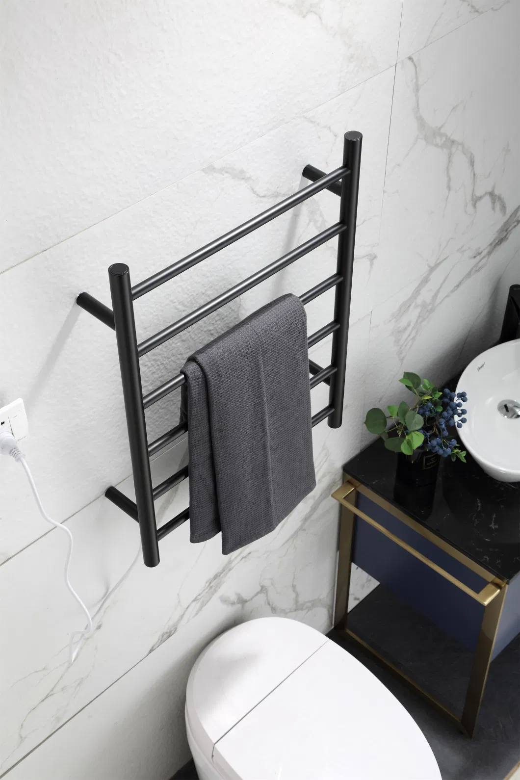 Contemporary Design Style Electric Towel Heater Wholesale Bathroom Appliances Ladder Towel Rack