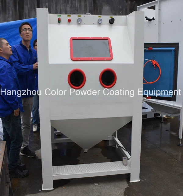 Sandblasting Cabinet with Dust Collector, Trigger Gun, Nozzles