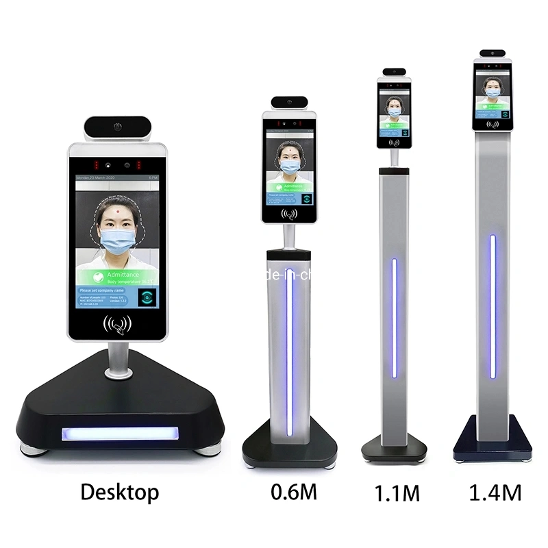 8inch Face Detection with Temperature Measurement Access Control System